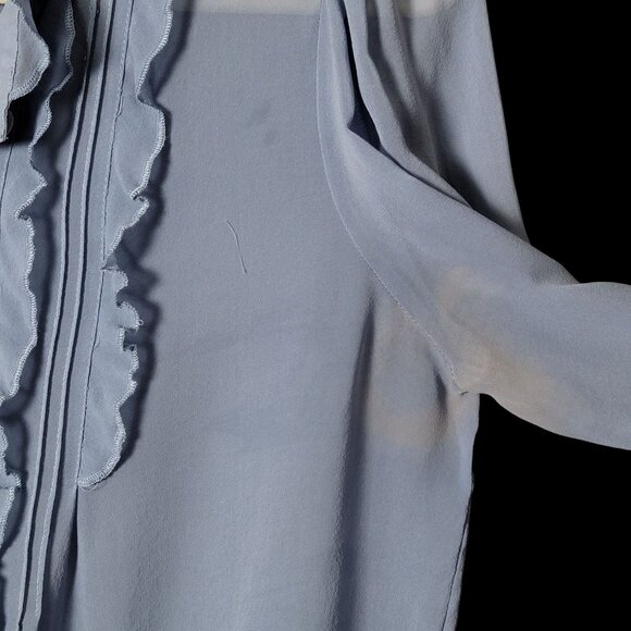 Lot of 2 Silk Tops BCBGMAXAZRIA Marciano Office Work Victorian Elegant Small - Picture 10 of 15